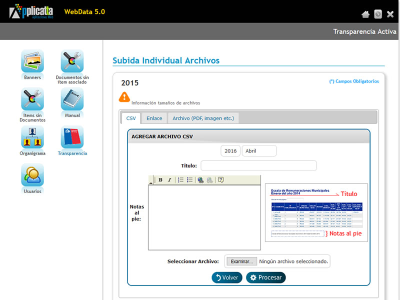 Publique sus Remuneraciones