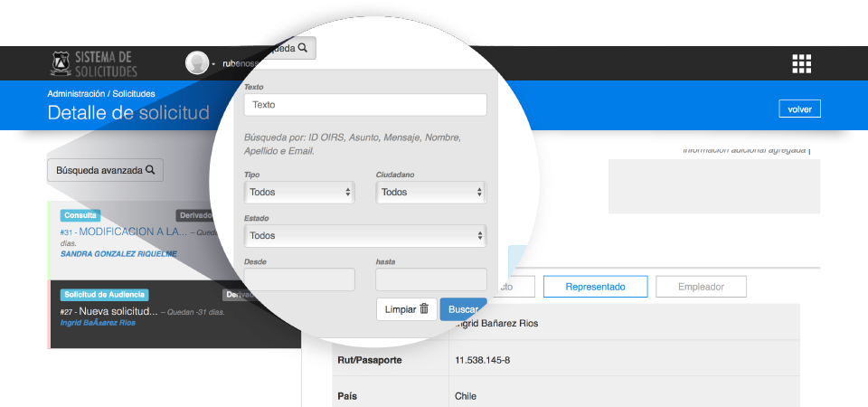 Nueva interfaz gráfica