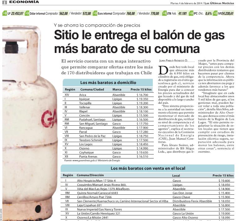 wwwgasenlineagobcl sistema creado por applicatta en lun