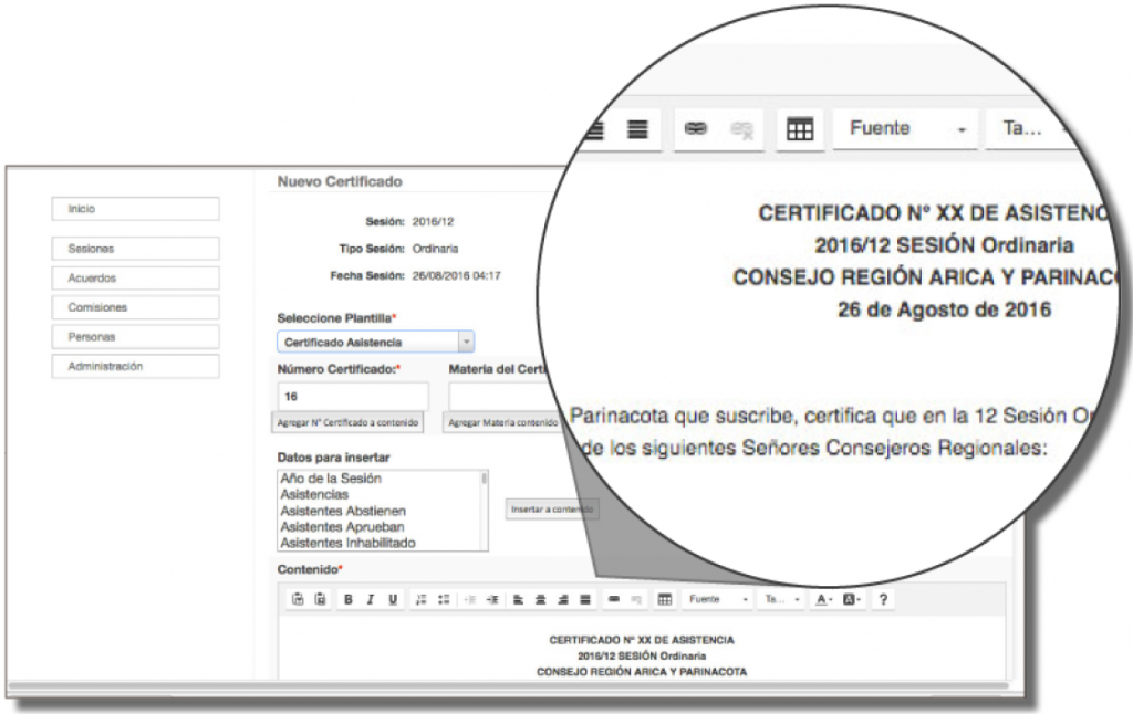 Emisión instantánea de certificados