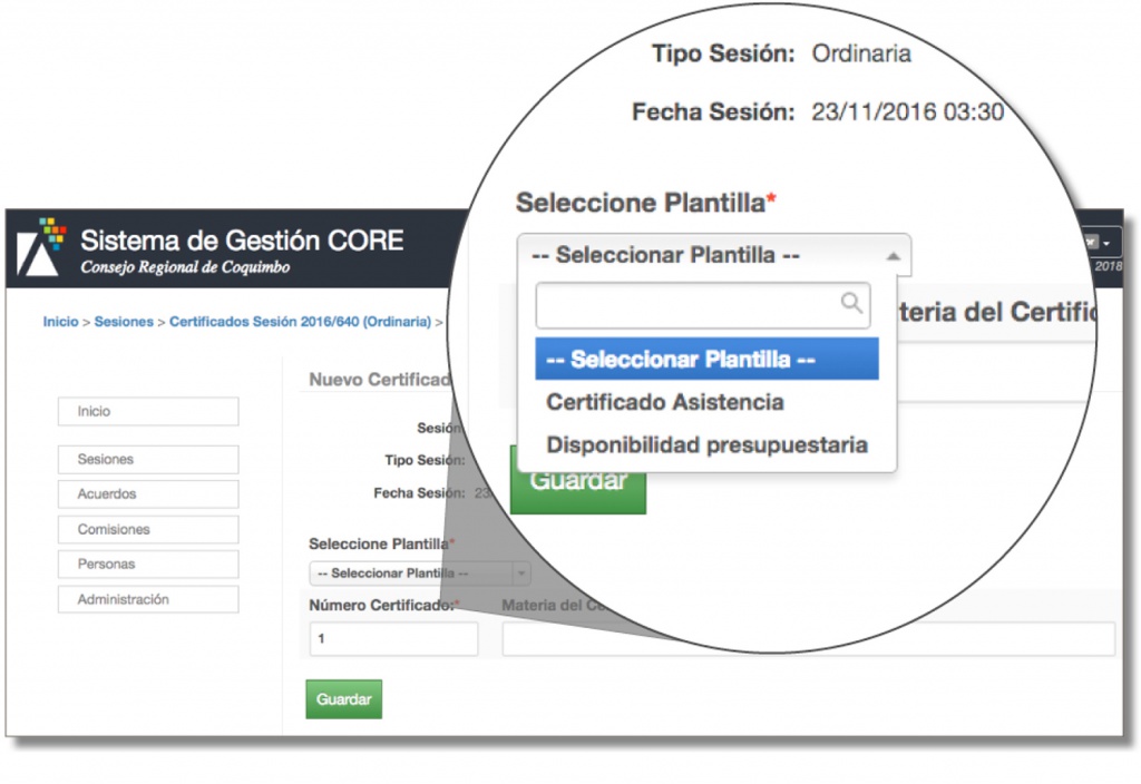Extenso uso de plantillas