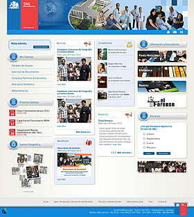 Intranet sitio web SML